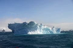 19D Large Iceberg In The Water Off Aitcho Barrientos Island In South Shetland Islands From Zodiac On Quark Expeditions Antarctica Cruise